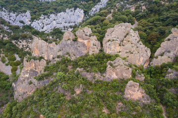 Rocks in Cereceda, Las Merindades, Burgos, Castilla y Leon, Spain