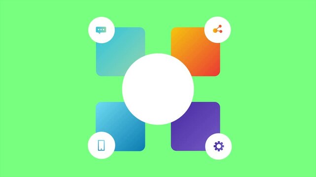 Colorful Interlocking Puzzle Pieces Infographic Data Visualization
