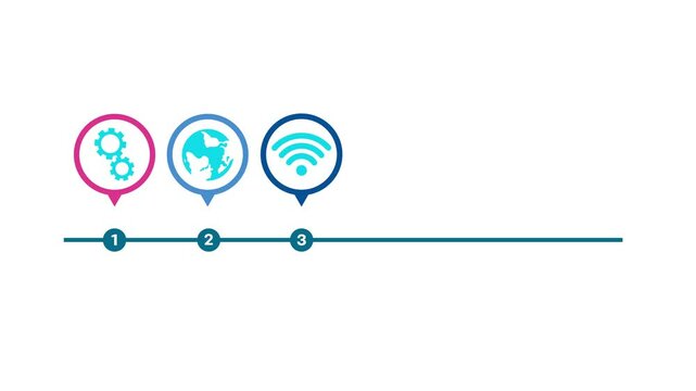 Connected Global Network Technology Infographic Data Communication