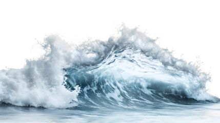 Powerful Ocean Wave Breaking and Splashing