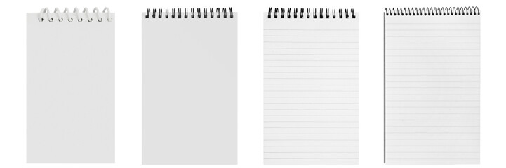 The collection isolated notebook of paper
