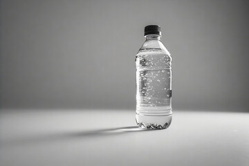 bottle of water white background