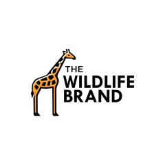 Giraffe Minimalist Logo Icon Design Vector Illustration. Elegant Lines for Company Logo. Cow icon logo vector design, modern logo pictogram design