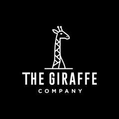 Giraffe Minimalist Logo Icon Design Vector Illustration. Elegant Lines for Company Logo. Cow icon logo vector design, modern logo pictogram design