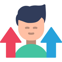 Personal Growth Vector Icon Design