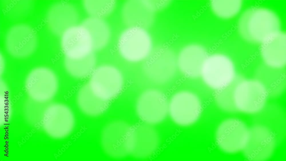 Poster vibrant green bokeh softly expanding diagonally, generating gradual luminosity and depth through blu