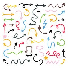 Colorful arrows and lines create playful pattern, perfect for design projects