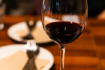 a glass of wine