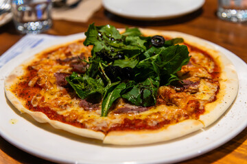 vegetables on the pizza