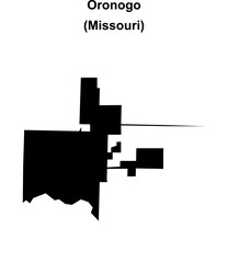Oronogo (Missouri) blank outline map