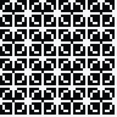 Pixel art seamless pattern. Art deco. Geometric. elegant background. Beautiful texture for wallpaper, wrapping, fashion, fabric. Vector illustration