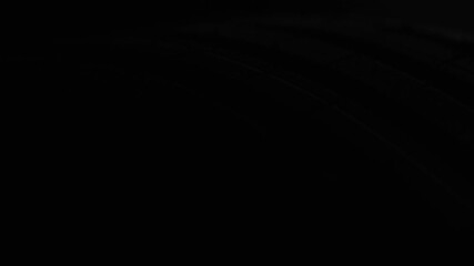 New detailed automotive road summer radial tire cover, tread pattern profile macro shot in dark studio. Passenger vehicle spare part. Black rubber surface. Depth of field. Moving light