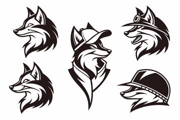 Obraz premium wolf tribal tattoo