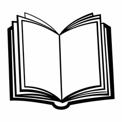 open book vector illustration