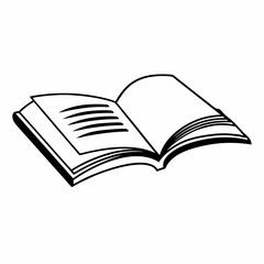 open book vector illustration
