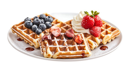 Pack Collection Berry Waffles Recipe set against transparent background