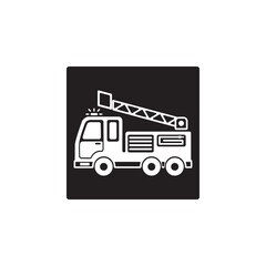 ladder fire engines icon symbol sign vector