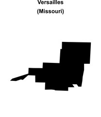 Versailles (Missouri) blank outline map