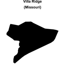 Villa Ridge (Missouri) blank outline map