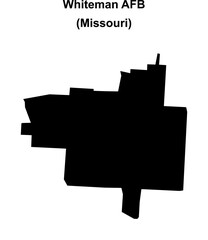 Whiteman AFB (Missouri) blank outline map