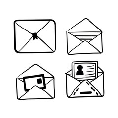 mail icons set