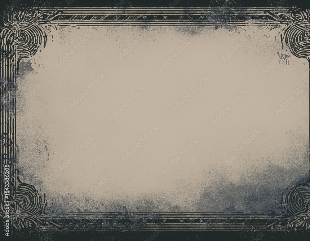 Poster dusty overlay background with grunge frame layout vintage texture featuring distressed edges abstrac