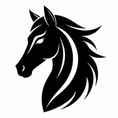 Fototapeta premium horse head silhouette