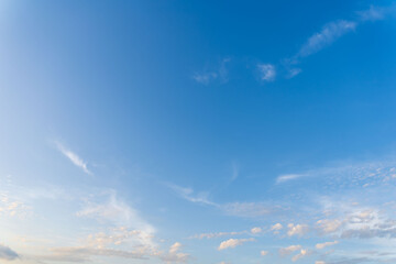  6月の空　夕暮れの青空と雲22