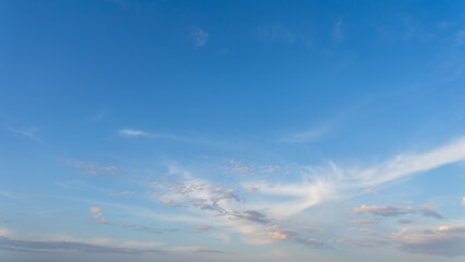  6月の空　夕暮れの青空と雲29