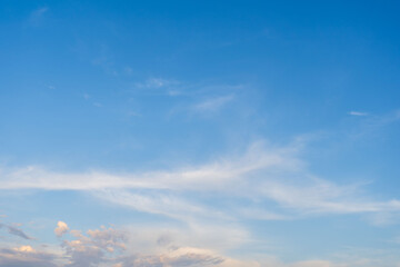  6月の空　夕暮れの青空と雲35