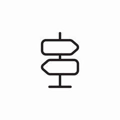 Obraz premium place directions icon sign vector