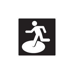 natural disaster outdoor refuge area icon symbol sign vector