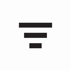 Fototapeta premium tab list icon sign vector