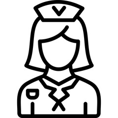 Flight Attendant Icon
