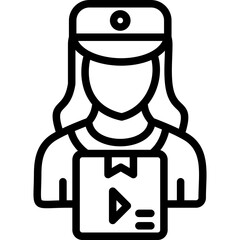 Delivery Girl Icon