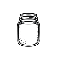 Mason Jar with Rustic Details. eps