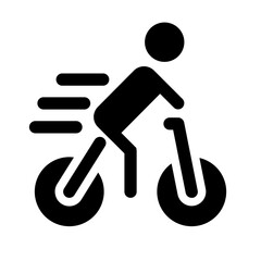 Bicycle icon indicating cycling activity or transportation.