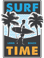 Surfing long beach time