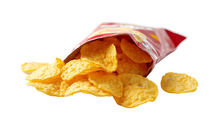 potato chips no background
