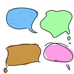 Handdrawn Speech Bubble Doodle Pack