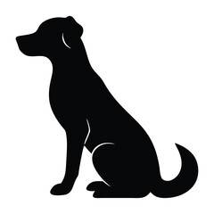 Dog Silhouette Vector Icon Set | Sitting & Standing Dog Illustrations | Pet Clipart Collection