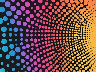 grunge halftone retro dots backdrop &ndash; light-to-black gradient with glitch effect for edgy urban designs