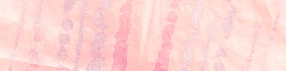 Circle Paper Stripes. Gentle Acrylic. Pink Paint