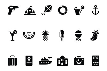 Collection of Summer and Travel Icons