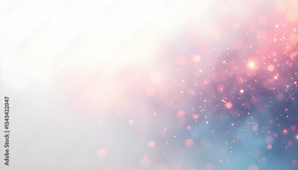 Poster abstract sparkle background with glowing light and bokeh effect