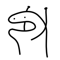 Hand Drawn cute doodle stick people