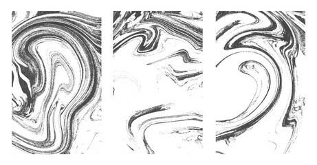 Set of Vintage grunge paper texture isolated. Old worn overlay distressed Subtle sprayed ink grain texture overlay. Grunge background. 