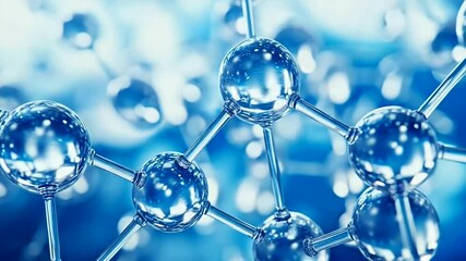 Molecular structure illustration - Powered by Adobe