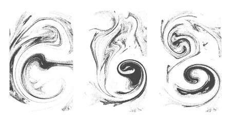 Set of Abstract liquid grunge texture. old canvas pattern textured, Overlay textures set stamp with grunge effect.