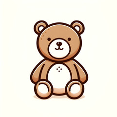 Fototapeta premium Adorable Brown Teddy Bear Toy